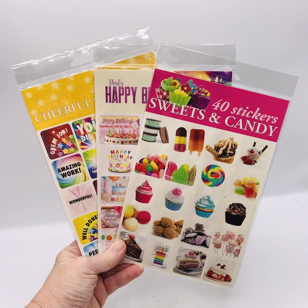 620-Stickers For Student Rewards Scrapbooking Homeschool Stickers Candy Birthday
